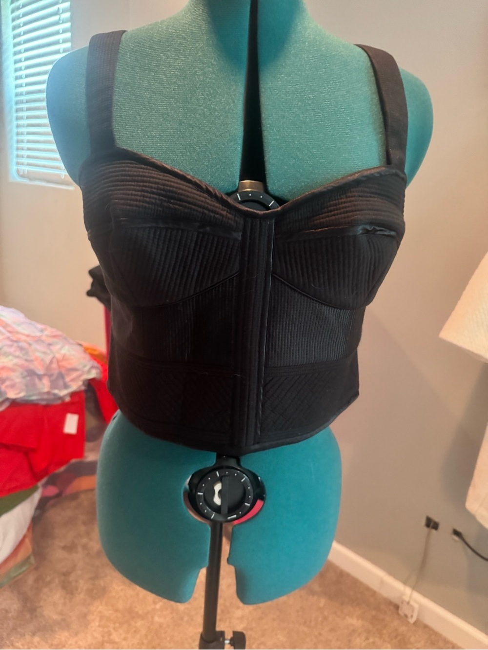 Banana Republic Black Structured Bustier Crop Top
